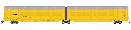 Atlas Model Railroad 50005186 N Scale Articulated Auto Carrier - Ready to Run - Master(R) -- Norfolk Southern 110125 (yellow, silver, black, white)