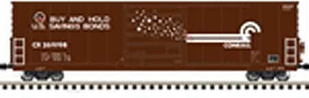 Atlas Model Railroad 50005231 N Scale Class X72 50' Boxcar - Ready to Run - Master(R) -- Undecorated