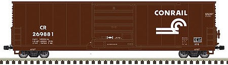 Atlas Model Railroad 50005237 N Scale Class X72 50' Boxcar - Ready to Run - Master(R) -- Conrail 269962 (brown, white, small logo)