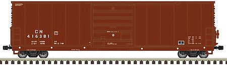 Atlas Model Railroad 50005240 N Scale Class X72 50' Boxcar - Ready to Run - Master(R) -- Canadian National 416243 (brown, white)