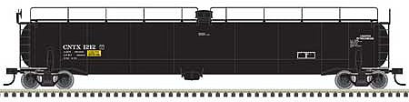 Atlas Model Railroad 50005369 N Scale ACF 33,000 Gallon Tank Car - Ready to Run - Master(R) -- CNTX 1217 (black, white)