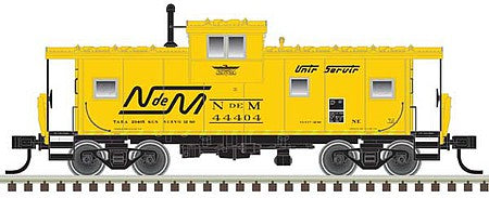 Atlas Model Railroad 50005598 N Scale Extended-Vision Caboose - Ready to Run - Master(R) -- Nacionales de Mexico 44404 (yellow, black)