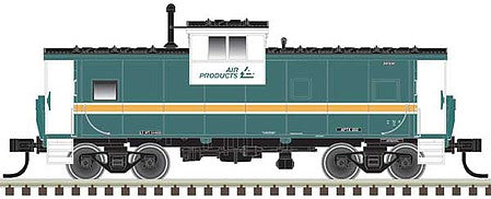 Atlas Model Railroad 50005600 N Scale Extended-Vision Caboose - Ready to Run - Master(R) -- Air Products & Chemicals APTX 202 (green, yellow)
