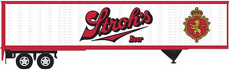 Atlas Model Railroad 50005616 N Scale 45' Pines Trailer - Assembled -- Stroh's (red, white, gold)