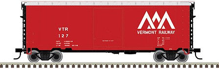 Atlas Model Railroad 50005773 N Scale PS-1 40' Boxcar, 6' Door - Ready to Run - Master(R) -- Vermont Railway 133 (red, white)