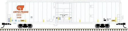 Atlas Model Railroad 50005969 N Scale Cryogenic Reefer - Ready to Run - Master(R) -- Cryo-Trans 3519 (Ex-Lamb Weston, white, orange)