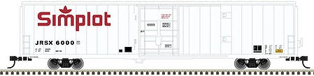 Atlas Model Railroad 50005976 N Scale Cryogenic Reefer - Ready to Run - Master(R) -- JR Simplot 6111 (white, orange)