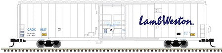 Atlas Model Railroad 50005977 N Scale Cryogenic Reefer - Ready to Run - Master(R) -- Lamb Weston 690037 (white, blue)