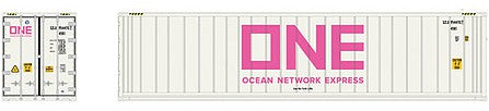Atlas Model Railroad 50006001 N Scale 40' Reefer Container 3-Pack - Master(R) -- ONE Set 2 SZLU 9555316, 9563862, 9548908 (white, pink)