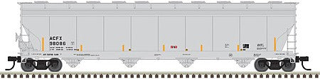 Atlas Model Railroad 50006006 N Scale ACF 5701 Centerflow Plastics Hopper - Ready to Run - Master(R) -- ACFX 98086 (gray)