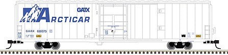 Atlas Model Railroad 50006040 N Scale Cryogenic Reefer - Ready to Run - Master(R) -- GATX 68077 (white, blue, Arcticar Markings)