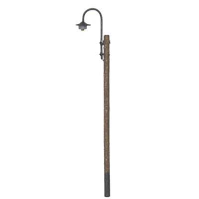 Atlas Model Railroad 60000086 N Scale Curved LED Light on Wooden Pole
