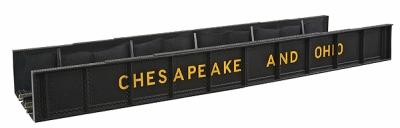 Atlas Model Railroad 70000006 HO Scale Code 100 Decorated Plate Girder Bridge -- Chesapeake & Ohio