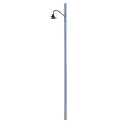 Atlas Model Railroad 70000041 HO Scale Curved Hi-Hat LED Light on Metal Pole