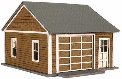 Atlas Model Railroad 735 HO Scale Kim's Classic Garage - Kit (Laser-Cut Wood) -- pkg(2)