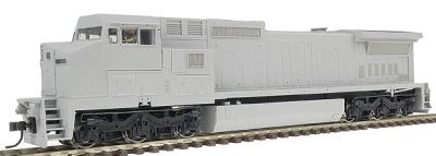 Atlas Model Railroad 7602 HO Scale Atlas Master(TM) Series Silver Diesel GE Dash 8-40CW - Powered, No Decoder -- Undecorated; CSX/Union Pacific Style