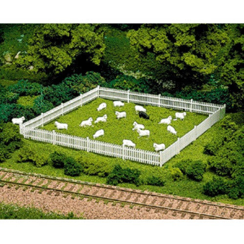 Atlas Model Railroad 779 HO Sheep (12 White & 1 Black)