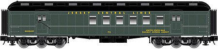 Atlas O 2001424 O Scale 60' Heavyweight Railway Post Office - 3-Rail - Ready to Run - Trainman(R) -- Central Railroad of New Jersey (Pullman Green, black)