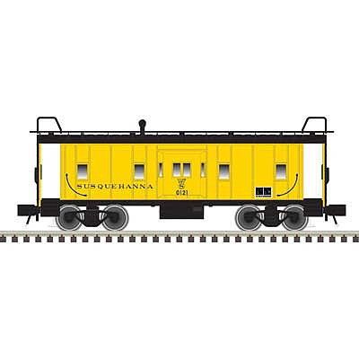 Atlas O 2001798 O Scale Bay Window Caboose -2-Rail - Ready to Run - Trainman(R) -- New York, Susquehanna & Western 121 (yellow, black)