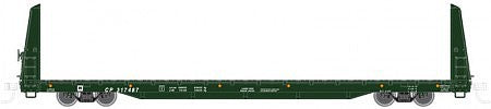 Atlas O 2002669 O Scale 62' Bulkhead Flatcar - 2-Rail - Ready to Run - Trainman(R) -- Canadian Pacific (green)
