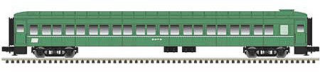 Atlas O 2002959 O Scale Pullman-Osgood Bradley Coach - 2-Rail - Ready to Run - Trainman(R) -- Penn Central (Jade Green, white, black)