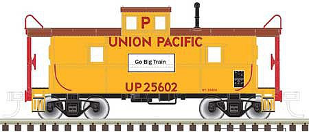 Atlas O 2003013 O Scale C&O-Style Steel Center-Cupola Caboose - 3-Rail - Ready to Run - Trainman(R) -- Union Pacific (Armour Yellow, red, Go Big train Slogan)