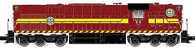 Atlas O 20050022 O Scale Alco RSD7/15 High Nose - 2-Rail w/Sound & DCC - Trainman(R) -- Duluth, Missabe & Iron Range #55 (maroon, yellow, Safety First Markings)