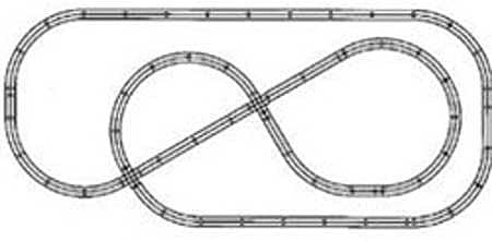 Atlas O 25 O Scale 21st Centruy Track (TM) Layout w/Nickel Silver Track -- The Pacific Pretzel (Contains: Track, Switches, Electrial Cmpnts & Wire)
