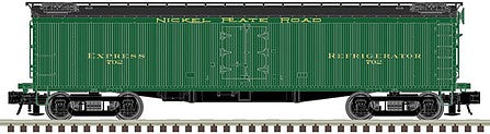 Atlas O 3001037 O Scale General American 53'6" Wood Express Reefer - 3-Rail - Ready to Run - Master -- Nickel Plate Road (green, Black)