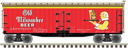 Atlas O 3001572 O Scale 40' Wood Reefer - 3-Rail - Ready to Run -- National Bohemian (white, red, black, gold)