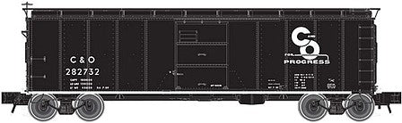 Atlas O 3001917 O Scale 1923 ARA X-29 40' Steel Boxcar - 3-Rail - Ready to Run - Master(R) -- Chesapeake & Ohio (black, Progress Logo)
