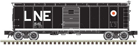 Atlas O 3001918 O Scale 1923 ARA X-29 40' Steel Boxcar - 3-Rail - Ready to Run - Master(R) -- Lehigh & New England (black, white, Large LNE and Egg Logo)