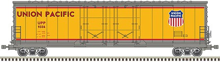 Atlas O 3002333 O Scale Evans 53' Double-Door Boxcar - 2-Rail - Ready to Run - Master(R) -- Union Pacific 9336 (Armour Yellow, gray, red, Tool Car Scheme)