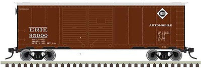Atlas O 3002831 O Scale 1937 AAR Double-Door 40' Boxcar - 2-Rail - Ready to Run - Master(R) -- Erie (Boxcar Red, Small Diamond Logo, Automobile Service)