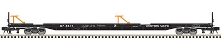 Atlas O 3005215 O Scale ACF 89'4" Intermodal Flatcar - 3-Rail - Ready to Run - Master(R) -- Western Pacific (black, white, orange, gray)