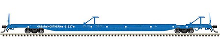 Atlas O 3006213 O Scale ACF 89'4" Intermodal Flatcar - 2-Rail - Ready to Run - Master(R) -- Great Northern (Big Sky Blue)