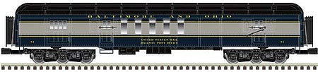Atlas O 3007043 O Scale 70' Madison Heavyweight Railway Post Office - 3-Rail - Ready to Run -- Baltimore & Ohio 81 (blue, gray)
