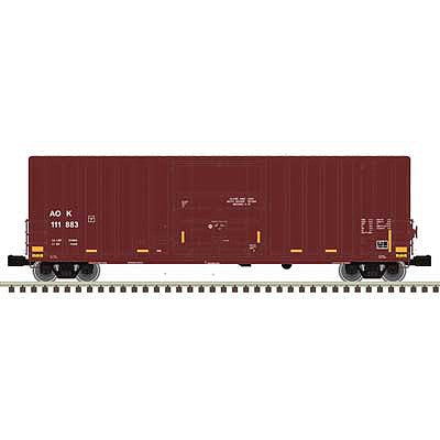 Atlas O 3007412 O Scale Gunderson 50' High-Cube Boxcar - 3-Rail - Ready to Run - Premier -- Arkansas-Oklahoma AOK (Boxcar Red)