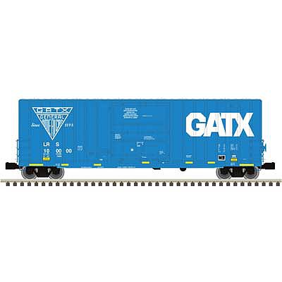 Atlas O 3007415 O Scale Gunderson 50' High-Cube Boxcar - 3-Rail - Ready to Run - Premier -- GATX LRS (blue, white)