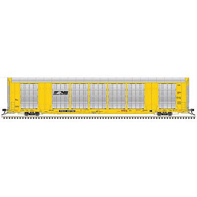 Atlas O 3007423 O Scale Gunderson Multi-Max(TM) Auto Rack - 3-Rail - Ready to Run - Master(R) -- Norfolk Southern TOCX (yellow, black)