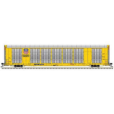 Atlas O 3007424 O Scale Gunderson Multi-Max(TM) Auto Rack - 3-Rail - Ready to Run - Master(R) -- Union Pacific TTGX (yellow, red, white, blue)