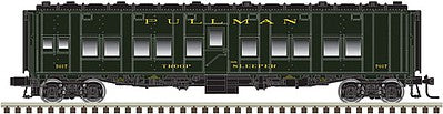 Atlas O 3007704 O Scale Troop Sleeper - 3-Rail - Ready to Run -- Pullman (Pullman Green)