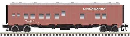 Atlas O 3007720 O Scale Troop Sleeper Bunk Car - 3-Rail - Ready to Run -- Delaware, Lackawanna and Western (MOW, maroon)