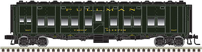 Atlas O 3008704 O Scale Troop Sleeper - 2-Rail - Ready to Run -- Pullman (Pullman Green)