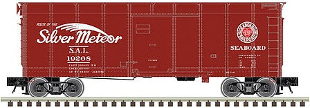 Atlas O 3008909 O Scale 40' Wagon-Top Boxcar - 2-Rail - Ready to Run -- Seaboard Air Line (Boxcar Red, white, Silver Meteor and Heart Logos)