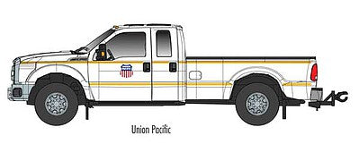 Atlas O 3009913 O Scale 2017 Ford F-250 XLT Pickup Truck - Assembled -- Union Pacific (white, yellow)