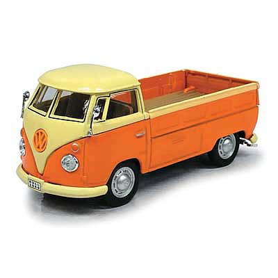 Atlas O 3009935 15707 Scale Volkswagen T1 Pickup Truck - Assembled -- Orange, Yellow