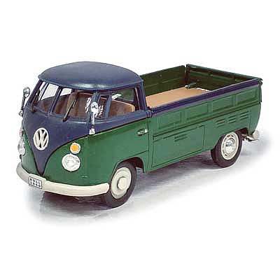 Atlas O 3009936 15707 Scale Volkswagen T1 Pickup Truck - Assembled -- Green, Gray