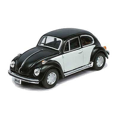 Atlas O 3009937 15707 Scale Volkswagen Beetle - Assembled -- Matte Black, White