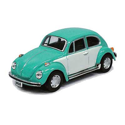 Atlas O 3009940 15707 Scale Volkswagen Beetle - Assembled -- Light Blue, White